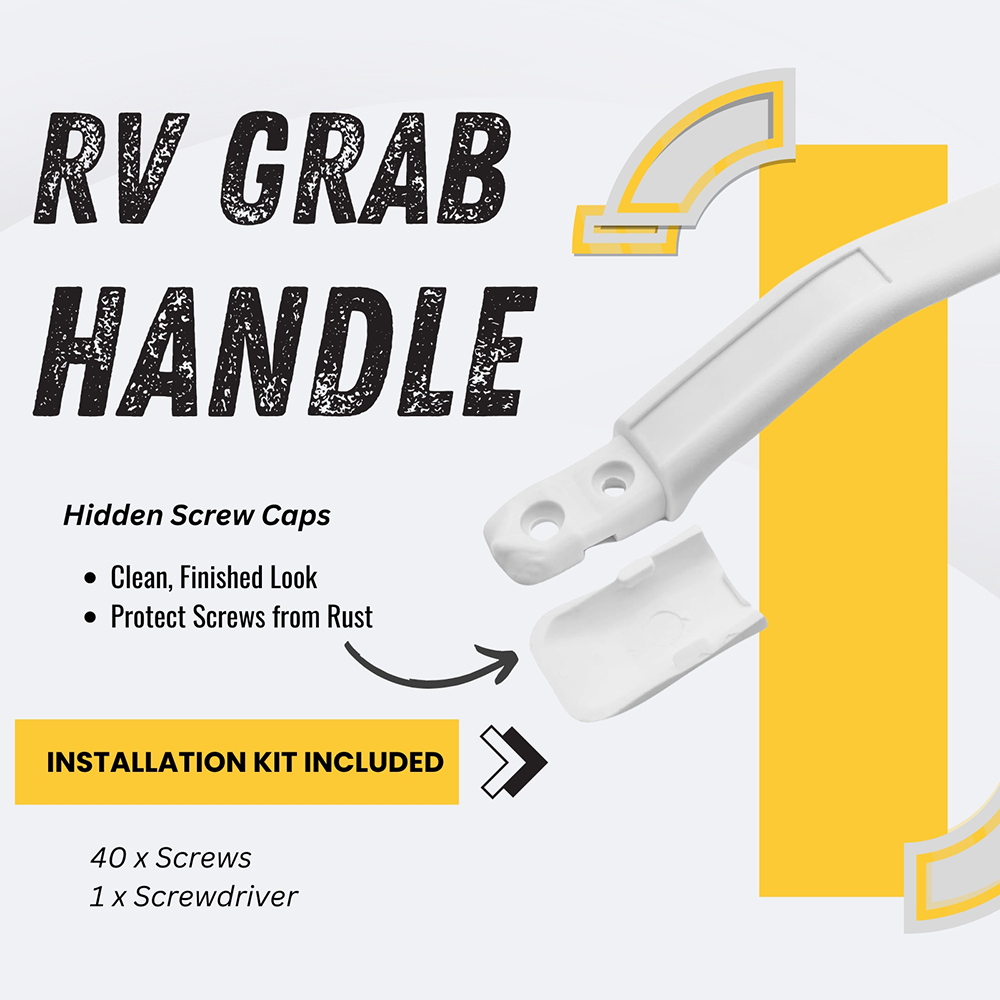 10 Pack RV Grab Handle - White - Image 2
