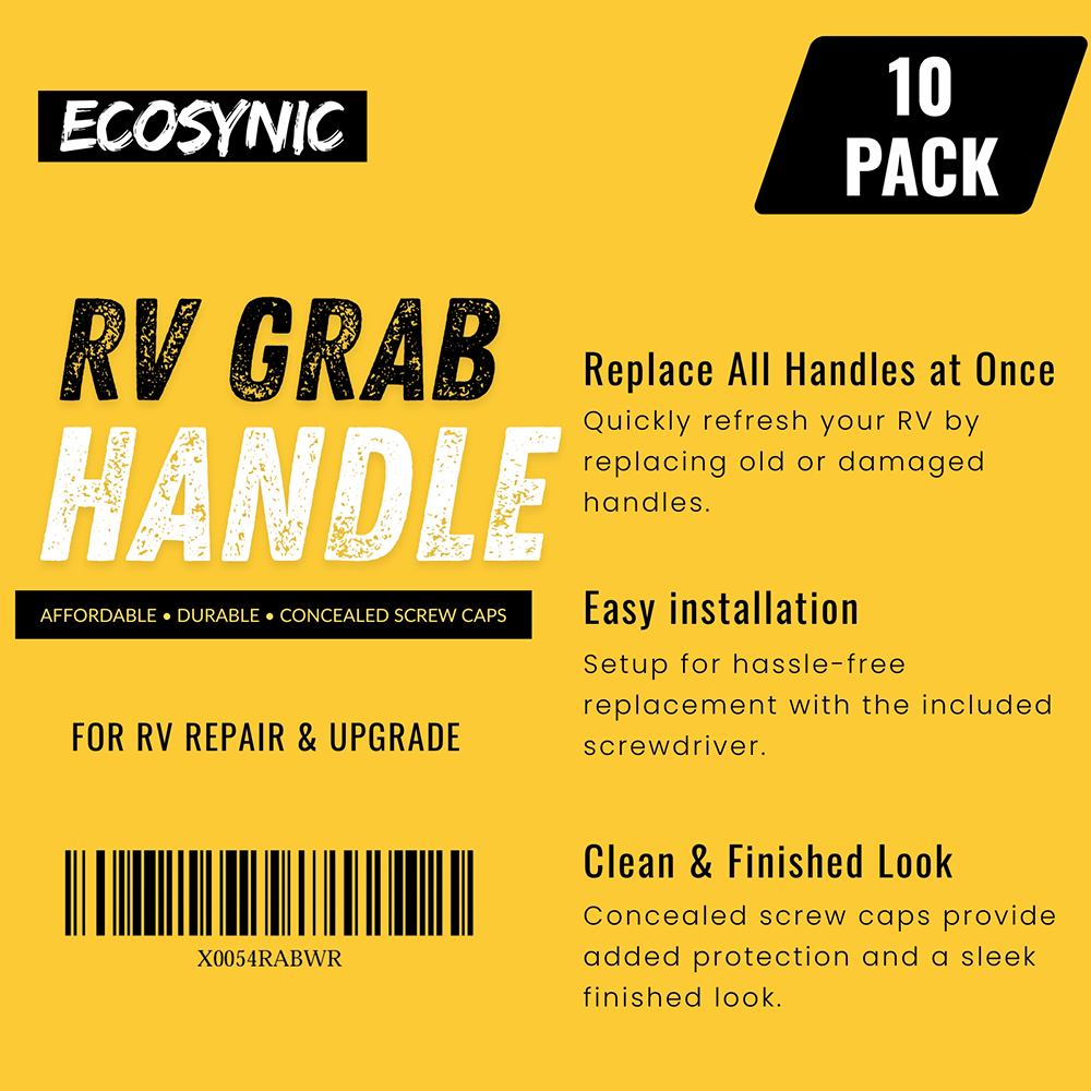 10 Pack RV Grab Handle - White - Image 3
