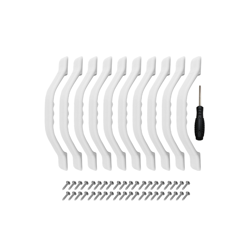 10 Pack RV Grab Handle - White