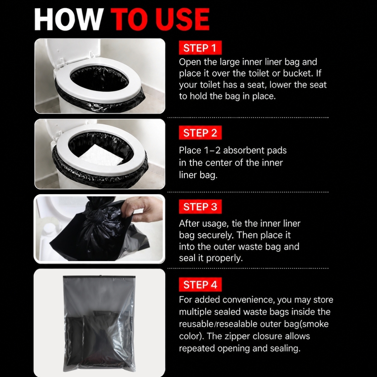Toilet Waste Bags Kit - Image 5